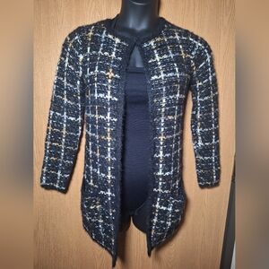 Cocobleu Striped Knit Cardigan